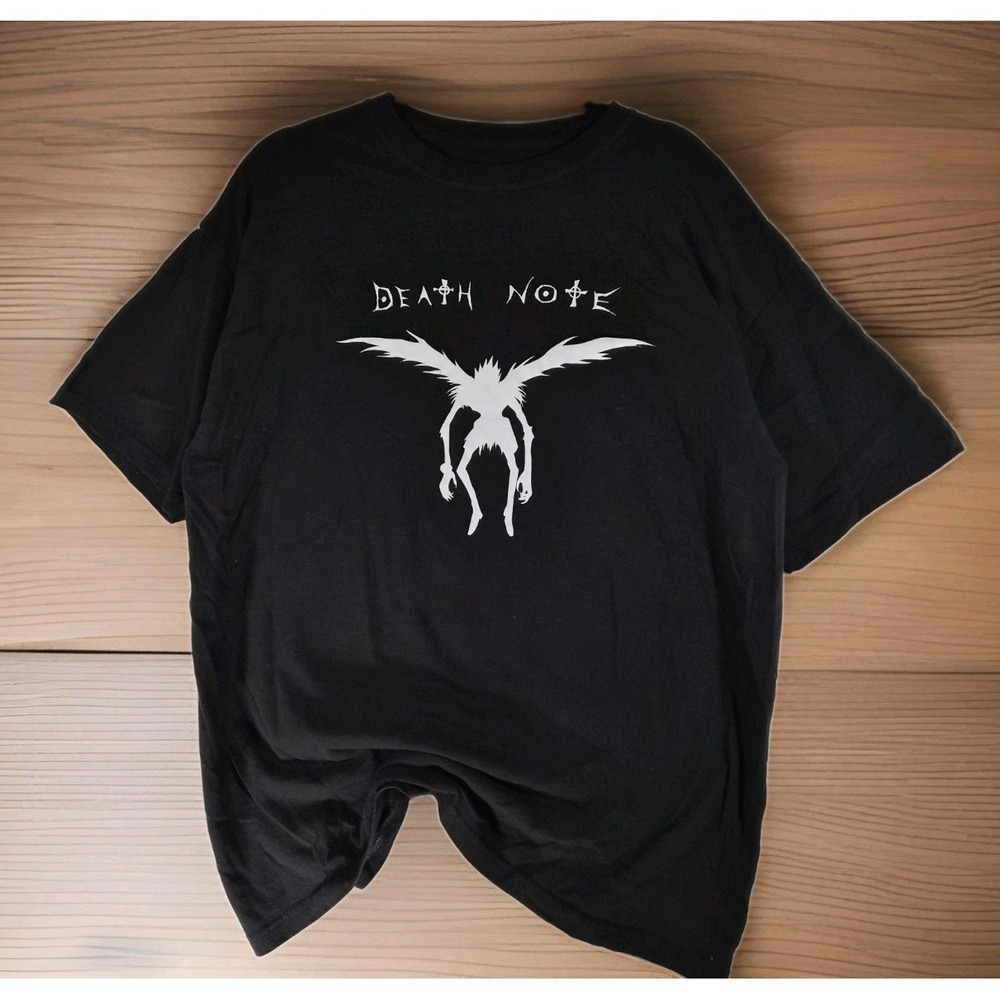 Death Note Ryuk Black Graphic T-Shirt Anime Manga Shinigami XL